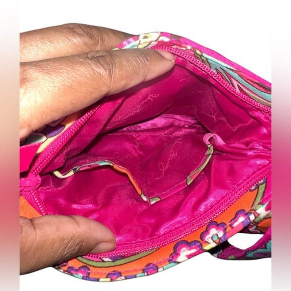 Vera Bradley Petite Double Zip Hipster- Pink Swirls  NWT - Picture 2 of 7